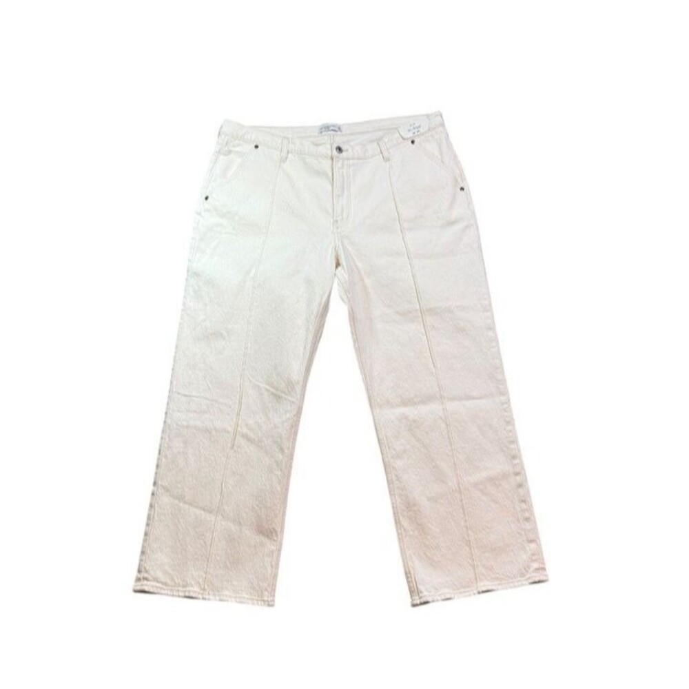 Abercrombie & Fitch Womens The Baggy Mid Rise Jeans Size 34/18s  41 X 28 Short
